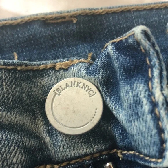 NWT BlankNYC Light Rinse Distressed Jeans Bright Pink Striping Sz 30 - Picture 4 of 8